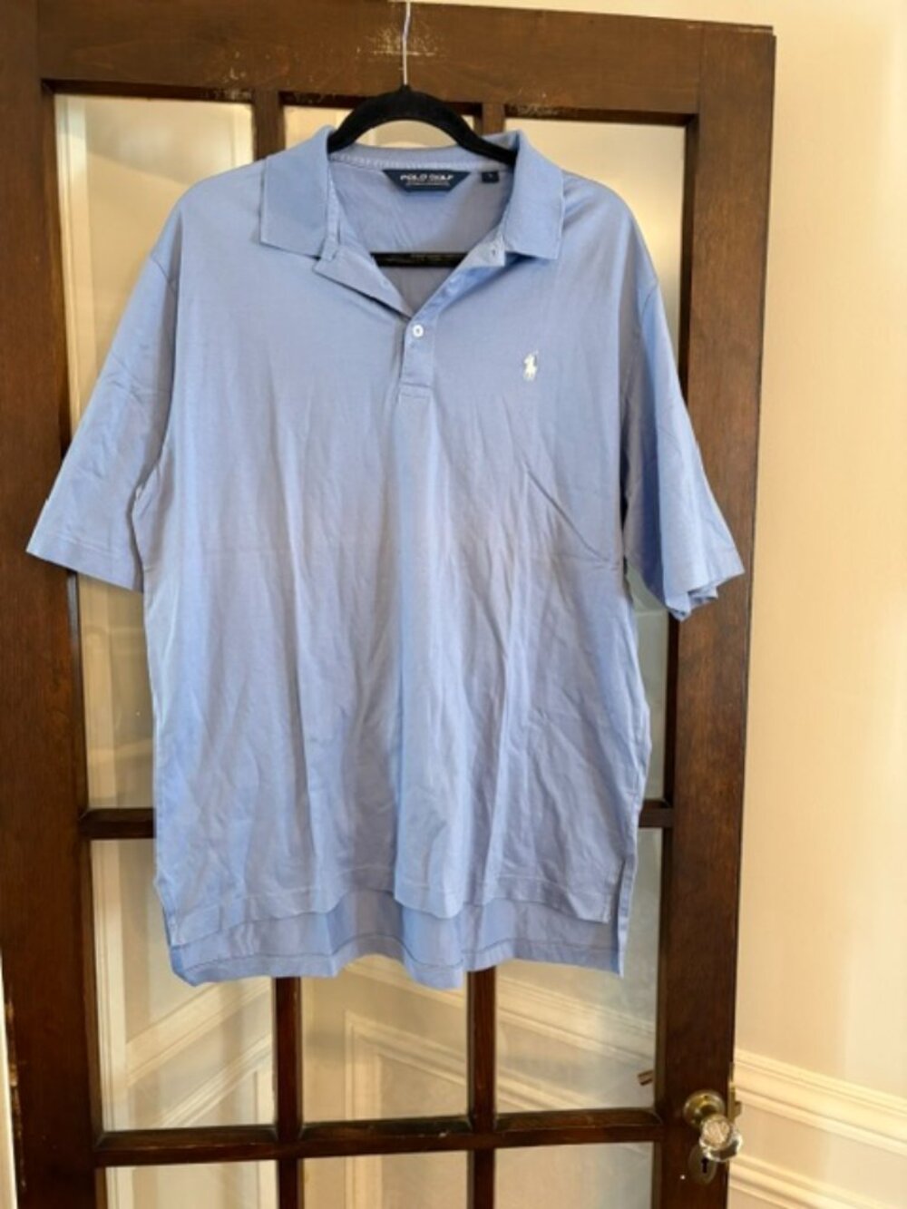 Polo Golf Light Blue Shirt, Size Large
